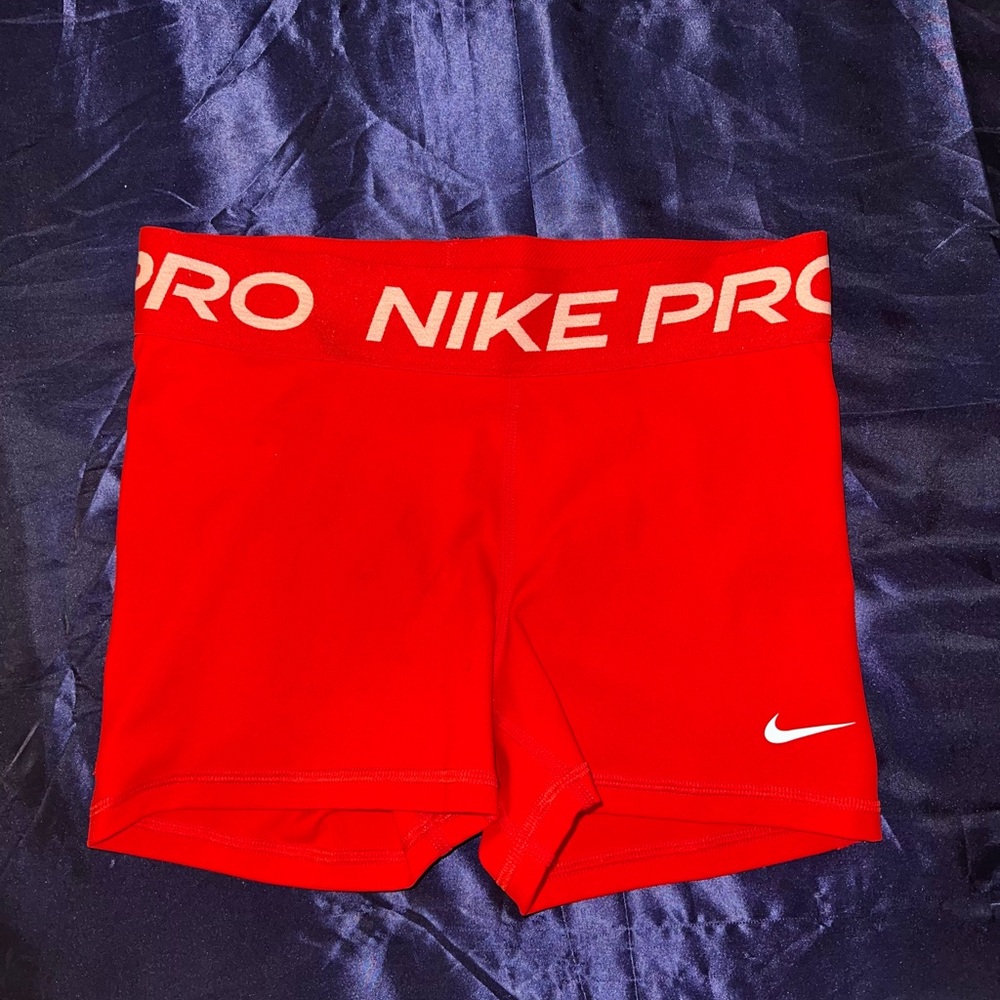 Red Nike Pro Shorts - WORN ONCE